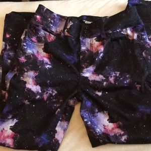 Hot Topic super skinny size 11 pants galaxy print.